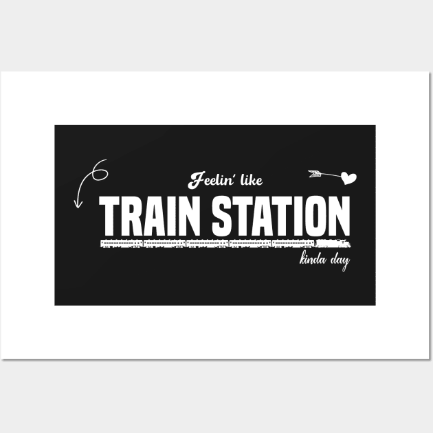 feelin like train station kinda day Wall Art by pixelprod